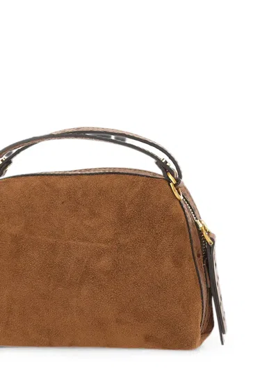 Gianni Chiarini Alifa Ostrich-effect Tote Bag In Brown