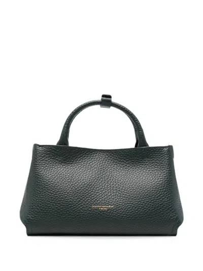 Gianni Chiarini Amal Pebbled-leather Tote Bag In Gray