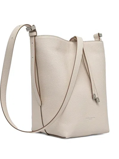 Gianni Chiarini Amella Leather Bucket Bag In Neutral