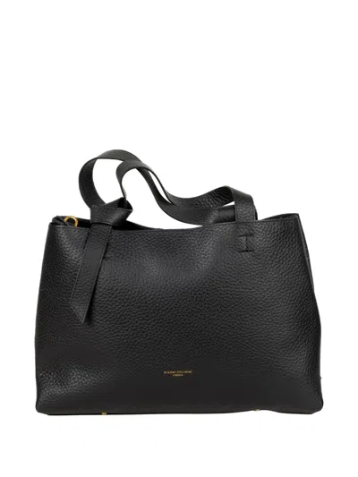 Gianni Chiarini Amira Knot-detail Tote Bag In Black