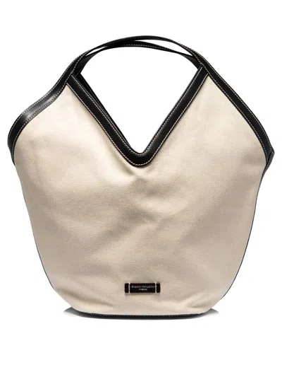 Gianni Chiarini "anfora" Shoulder Bag In Beige