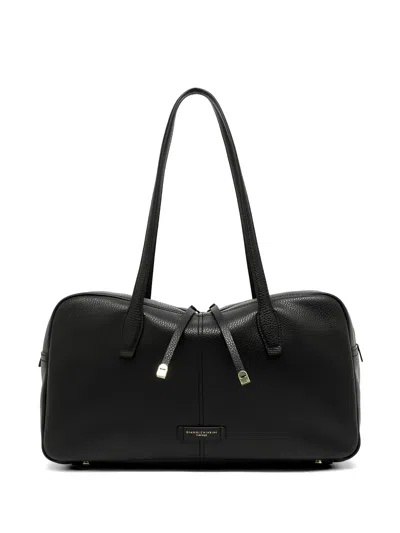 Gianni Chiarini Aryna Grainy-leather Tote Bag In Black
