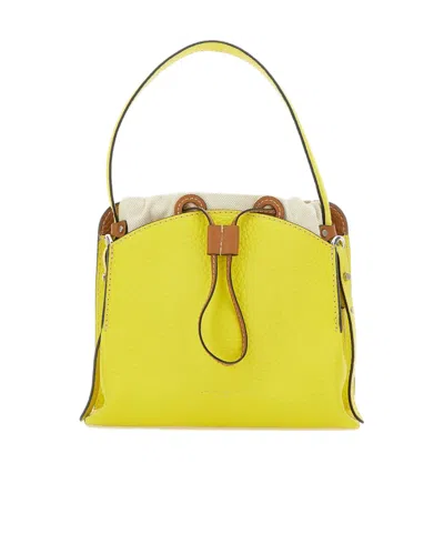 Gianni Chiarini Asia Logo Printed Tote Bag In Yellow