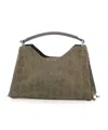 Gianni Chiarini Aurora Embossed Shoulder Bag In Green