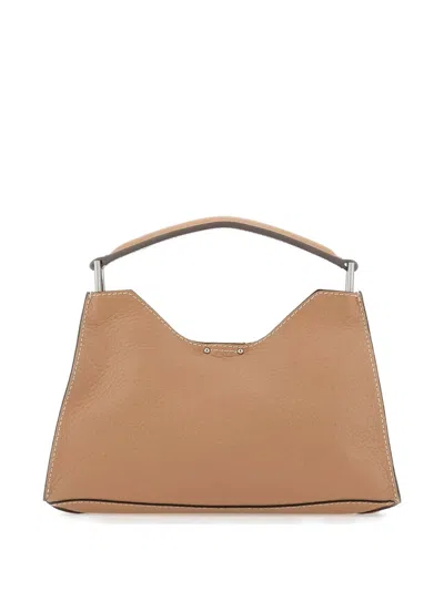 Gianni Chiarini Aurora Leather Shoulder Bag In Brown