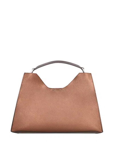 Gianni Chiarini Aurora Leather Tote Bag In Brown