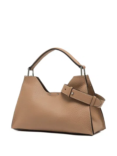 Gianni Chiarini Aurora Leather Tote Bag In Brown
