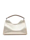 Gianni Chiarini Aurora Metallic Handbag In Gold