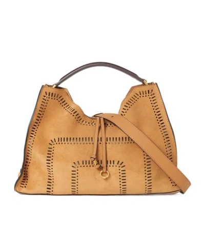 Gianni Chiarini Aurora Shoulder Bag In Penut Butter
