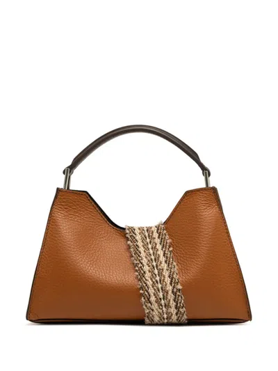 Gianni Chiarini Aurora Textured Tote Bag In Brown