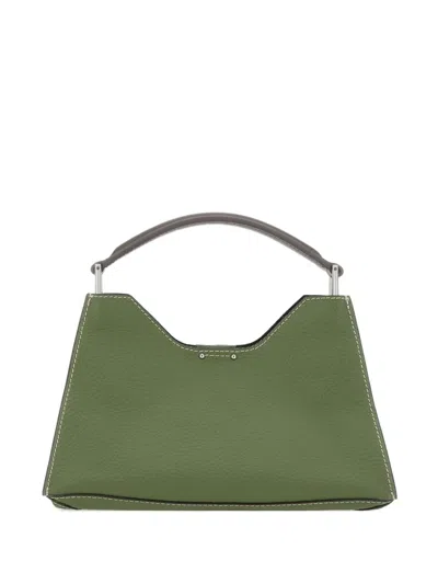 Gianni Chiarini Aurora Top-handle Leather Bag In Green