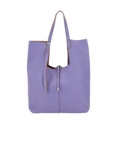 Gianni Chiarini Ava Top Handle Bag In Purple