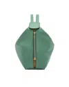 Gianni Chiarini Leather Zip Backpack In Green