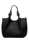 Gianni Chiarini Small Dua Textured Leather Shoulder Bag In Black