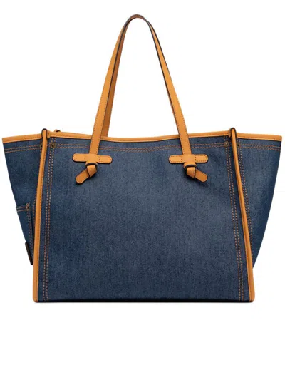 Gianni Chiarini Medium Marcella Tote Bag In Blue