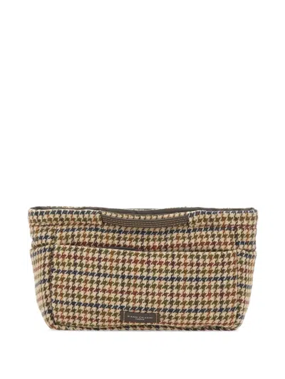 Gianni Chiarini Bags In Bag Houndstooth Wool-blend Clutch Bag In Multi
