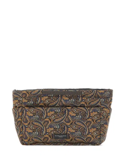 Gianni Chiarini Bags In Bag Paisley-print Clutch Bag In Multi