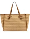 Gianni Chiarini Marcella Straw-effect Tote Bag In Nude