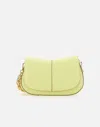 Gianni Chiarini Helena Round Shoulder Bag In Yellow