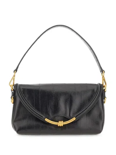 Gianni Chiarini Bea Leather Tote Bag In Black