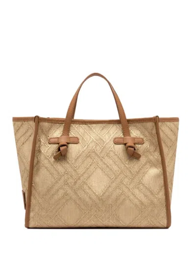 GIANNI CHIARINI BEIGE 'MARCELLA' SHOPPING BAG