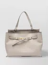 Gianni Chiarini Buckle-detail Leather Tote Bag In Neutral