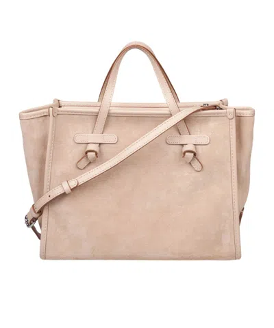 Gianni Chiarini Belted Tote Shoulder Bag In Brown