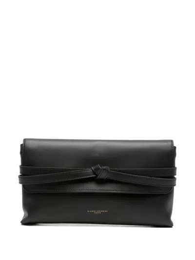 Gianni Chiarini Belty Clutch Bag In Black