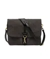 Gianni Chiarini Berlino Leather-trimmed Shoulder Bag In Black
