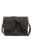 Gianni Chiarini Berlino Leather-trimmed Shoulder Bag In Black