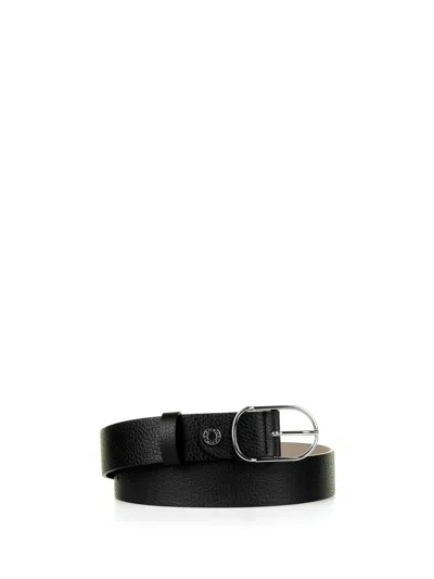 Gianni Chiarini Black Leather Belt In Nero