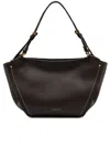 Gianni Chiarini Leather Texture Shoulder Bag With Gold Hardware