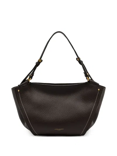 Gianni Chiarini Bloom Leather Shoulder Bag In Black