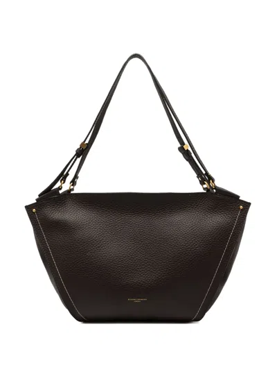 Gianni Chiarini Bloom Leather Shoulder Bag In Black