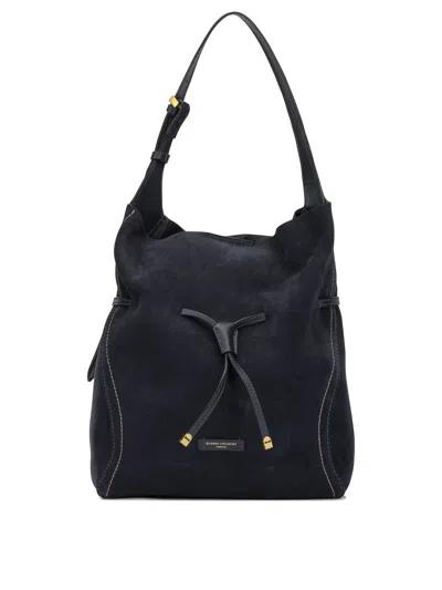 Gianni Chiarini Blue Cow Leather Polyester Polyurethane Cotton Shoulder Bags