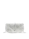 Gianni Chiarini Deva Clutch In Laminated Leather In Neutral