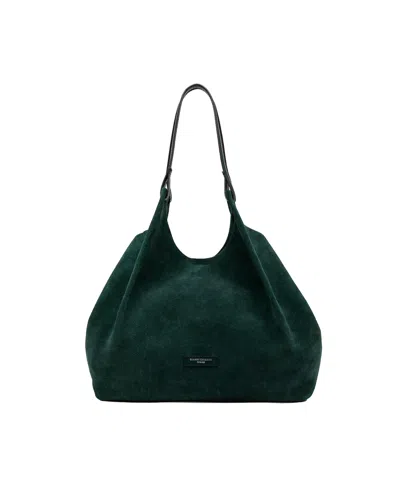 Gianni Chiarini Borsa Dua Suede Velvet Green