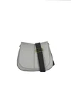 Gianni Chiarini Helena Round Textured-leather Shoulder Bag In Gray