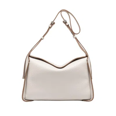 Gianni Chiarini Boxy Textured Leather Handbag