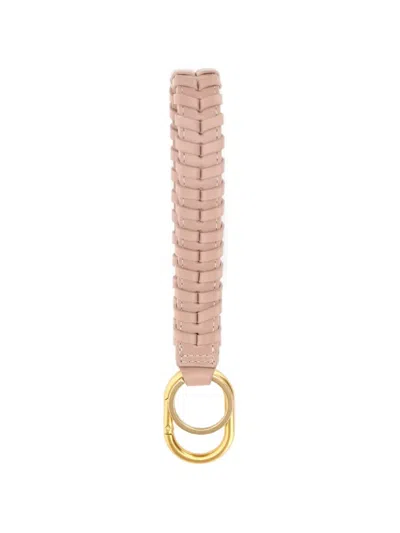 Gianni Chiarini Braided Keyring In Pink