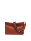 Gianni Chiarini Brenda Clutch Bag In Textured Leather In Black