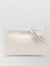 Gianni Chiarini Brenda Clutch Bag Textured Finish Straps In White