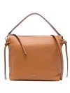 Gianni Chiarini Brina Drawstring Top-handle Shoulder Bag In Brown