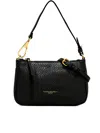 Gianni Chiarini Brooke Clutch Bag In Maxi Grain Leather In Black