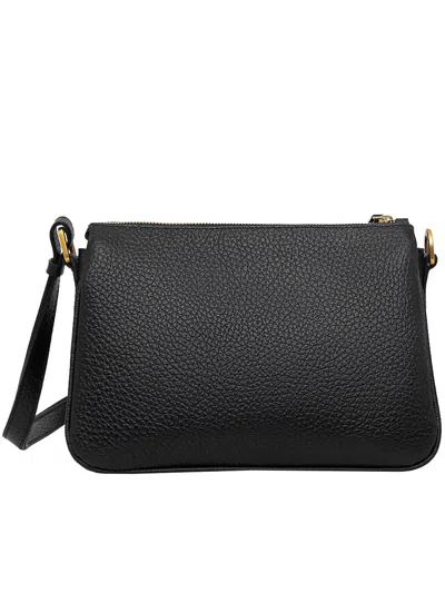 Gianni Chiarini Zip Crossbody Bag In Black