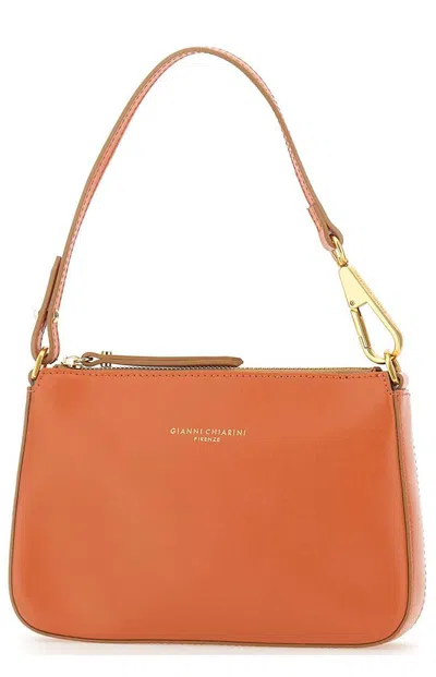 Gianni Chiarini Brooke Small Shoulder Bag In Orange