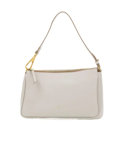 Gianni Chiarini Brooke Zipped Shoulder Bag In White