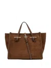 Gianni Chiarini Miss Marcella 32 Brown Leather Tote Bag  In Brown