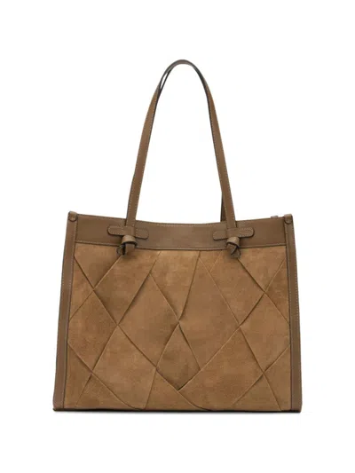 GIANNI CHIARINI WOMEN BROWN MARCELLA LARGE TOTE, ONESIZE LUXURY TOTES FOR WOMEN DARVEYS