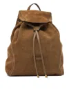 Gianni Chiarini Stylish Suede Backpack Adjustable Straps In Brown